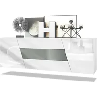 Vladon Sideboard, Graphit, 178x57.5x38.5 cm, Wohnzimmer, Kommoden & Sideboards,
