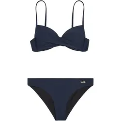 EA7 für Damen. 7W000307_AF12214 Push-up-Bikini Costa Smeralda aus blauem technischem Gewebe (XS), Strandbekleidung, Polyester