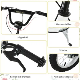 Homcom Kinderroller Scooter Weiß
