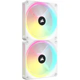 Corsair iCUE LINK QX140 RGB Starter Kit, weiß, LED-Steuerung, 140mm, 2er-Pack (CO-9051008-WW)