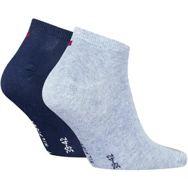 Tommy Hilfiger Sneakersocken 2er Pack Blau/Hellblau 43-46