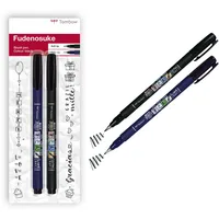 Tombow Fudenosuke Brush-Pens schwarz, 1 Set