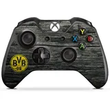 DeinDesign Skin kompatibel mit Microsoft Xbox One Controller Folie Sticker Borussia Dortmund BVB Holzoptik