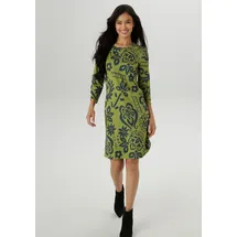 Aniston SELECTED Jerseykleid mit fantasievollem Blütendruck Allover blau|grün 36 EU
