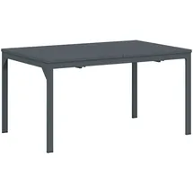 vidaXL Ausziehtisch 210 x 90 x 73 cm Anthrazit