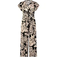 Betty Barclay Damen Jumpsuit mit Eingrifftaschen 44, Schwarz/Beige - 44W