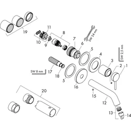 Hansgrohe Tecturis S Waschtischmischer Chrom