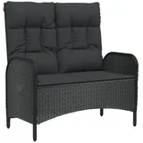 furnicato Gartenbank 107 x 0 x 0 cm Schwarz