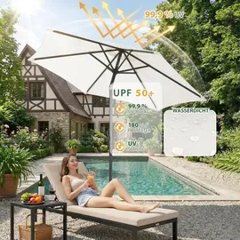 Sekey Sonnenschirm Ø 200 cm Weiß