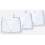 Bugatti Boxershorts unifarben weiß L 3er Pack