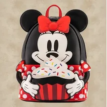 Disney Minnie Cupcake Rucksack schwarz/rot