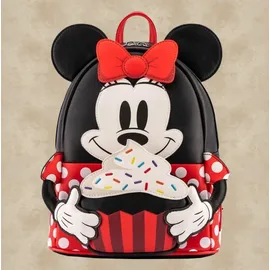 Disney Minnie Cupcake Rucksack schwarz/rot