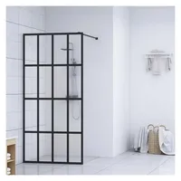 vidaXL Duschwand für Walk-in Dusche Klares Sicherheitsglas 90x195 cm
