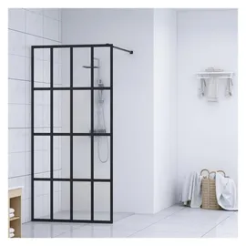 vidaXL Duschwand für Walk-in Dusche Klares Sicherheitsglas 90x195 cm
