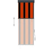 vidaXL Außenrollo 60 x 250 cm Orange und Braun