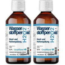Oralflora Mundspülung H2O2 Wasserstoffperoxid 0,1% alkoholfrei 500 ml