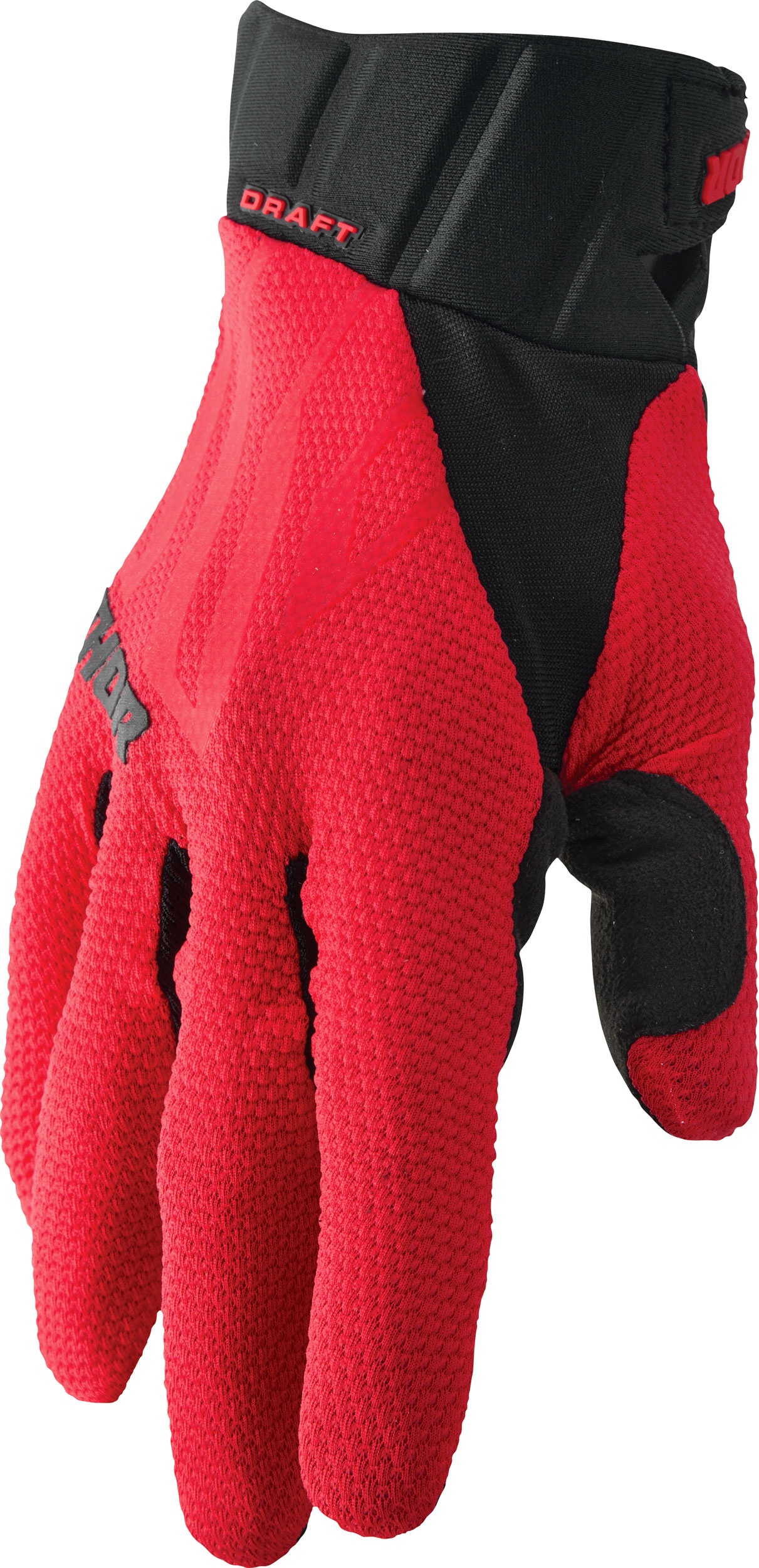 Thor Draft S22, Handschuhe - Rot/Schwarz - S