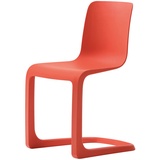 Vitra Freischwinger Evo-C poppy red rot, Designer Jasper Morrison, 81.5x46.5x51 cm