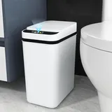 Sensor Mülleimer, 12L Automatik Touchless Mülleimer, mit Smart Sensor für Bad Büro Küche, No Noise Wasserdicht Intelligenter Mülleimer mit De...