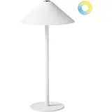 Beliani Kabellose LED Tischlampe FRANCOLI mit Dimmer Weiß
