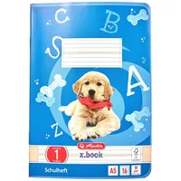 Herlitz Schulheft x.book A5, Lineatur 1, 1. Klasse, 16 Blatt, 10 Stück