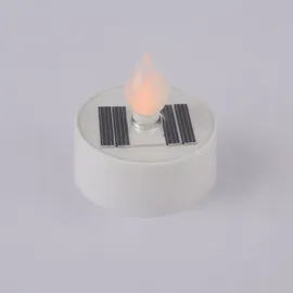 bmf-versand Solarleuchte Garten 3er Set Teelicht Solarlampe Außen Feuer Effekt Solar