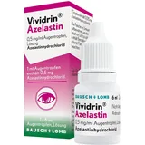 Vividrin Azelastin Augentropfen 0,5 mg/ml, Lösung: Schnelle Akut-Hilfe für die Augen bei Allergie, Erwachsene und Kinder saisonal ab 4 Jahren, 6 ml