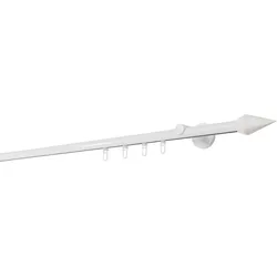 20mm,1-läufig,Profil,Wandträger 6,5cm,Endstück point Farbe: Weiß, Größe: 400cm