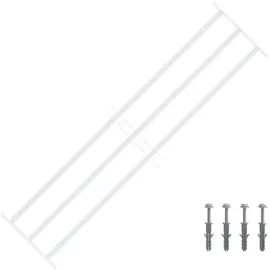 vidaXL Sicherheitsgitter für Fenster mit 3 Querstangen 93-174 cm