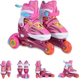 Byox Byox, Mädchen, Rollschuhe, Inliner Kinder Trina 3 in 1, 30-33 verstellbar, PU Rollen, 608ZB Lager