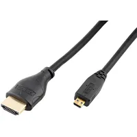 Auviso Micro-HDMI auf HDMI Kabel 1 m Schwarz