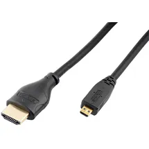 Auviso Micro-HDMI auf HDMI Kabel 1 m Schwarz