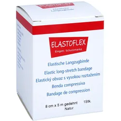 Elastoflex-langzugbinde 8cmx5m Ged. Natur 1 St