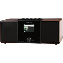 Telestar DIRA S 32i CD CD-Radio DAB+, UKW, Internet DLNA, WLAN, USB, CD, Bluetooth®, Internetradio Inkl. Fernbedienung Holz
