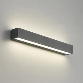ARCCHIO Außenwandleuchte Aluminium 6,0 cm grau 2-flammig