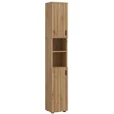 xonox.home Stauraumschrank Artisan Oak Nachbildung Melamin beschichtet modern 30x192x30 cm braun