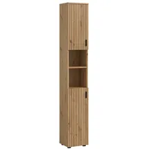 xonox.home Stauraumschrank Artisan Oak Nachbildung Melamin beschichtet modern 30x192x30 cm braun