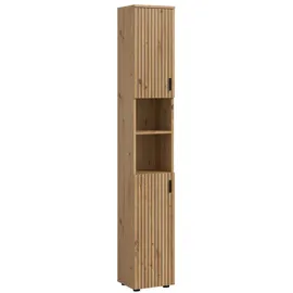 xonox.home Stauraumschrank Artisan Oak Nachbildung Melamin beschichtet modern 30x192x30 cm braun