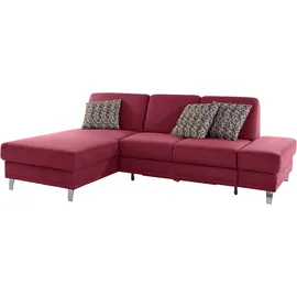 sit&more Ecksofa »Clio L-Form« wahlweise mit Bettfunktion oder Vorziehsitz und Bettkasten, Federkern