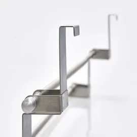 Zeller Türhandtuchhalter Edelstahl Silber
