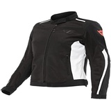 Dainese Hydraflux 2 Air D-Dry Jacket, Motorradjacke Sommer mit Abnehmbarem Wasserdichtem Futter, Damen, Schwarz/Schwarz/Weiß, 38