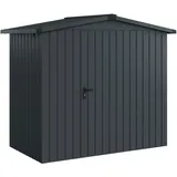 EcoStar Gerätehaus Euroline Trend 2,37 x 1,34 m Anthrazitgrau