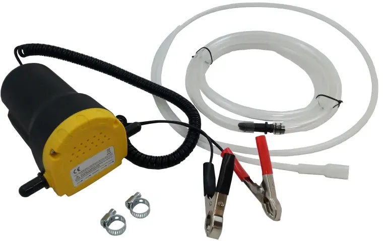 12V-Elektropumpe zum Absaugen von Öl, Kraftstoff und Flüssigkeiten