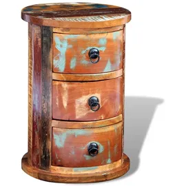 vidaXL Beistellschrank mit 3 Schubladen 40x30x60 braun