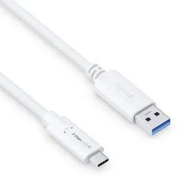 PureLink USB-C auf USB-A Kabel USB 3.1 Gen 1, mit 5 GB/s Datenübertragung, weiß, 2,00m