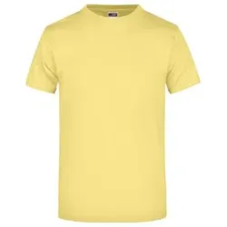 Komfort T-Shirt Rundhals JN002, hellgelb, Größe XXL - gelb - XXL