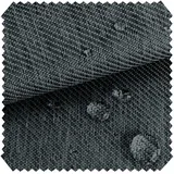 NOVELY® Oxford 350D Outdoor-Stoff im Leinen-Look - Mélange Polsterstoff - Wasserabweisende Meterware 1lfm (02 Graphit)
