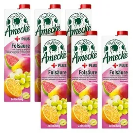 Amecke + Folsäure Fruchtsaftkonzentrat 6x 1,0 l