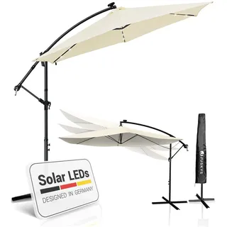 Ø 300 cm Creme inkl. Kurbel und Ständer