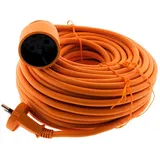 Zenitech Verlängerungskabel HO5VV-F 2x1,5mm2 Orange Länge 25 Meter